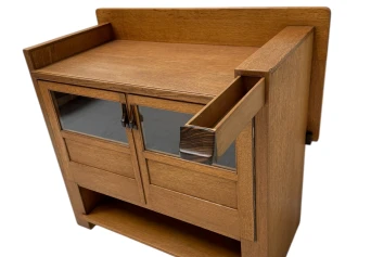 Art Deco Modernist Cabinet by Anton Lucas for N.V. Meubelkunst Leiden, 1920s